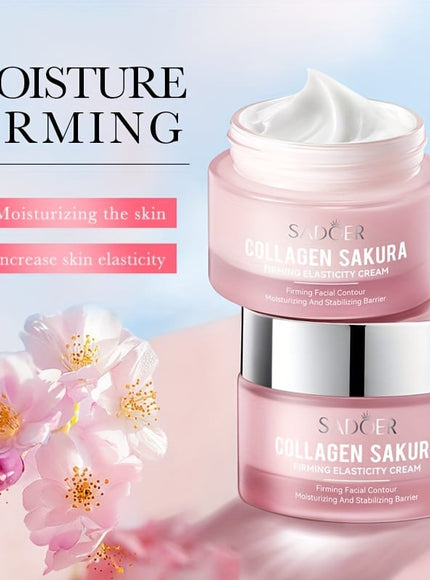 KissICON 50g(1.76oz) Collagen Sakura Firming Elasticity Face Cream - Non