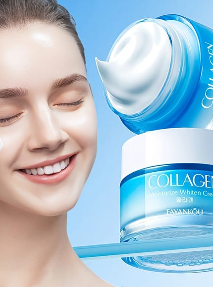 KissICON 50g(1.76oz) KissIcon Collagen Cream Light Beige Hydration Hyaluronic