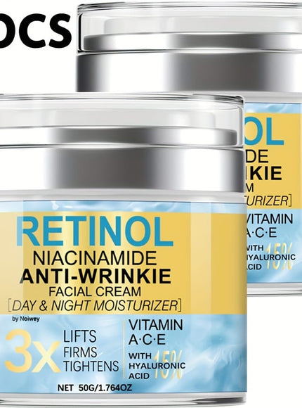 KissICON 50g Retinol Collagen Face Cream Duo - Hydrating For