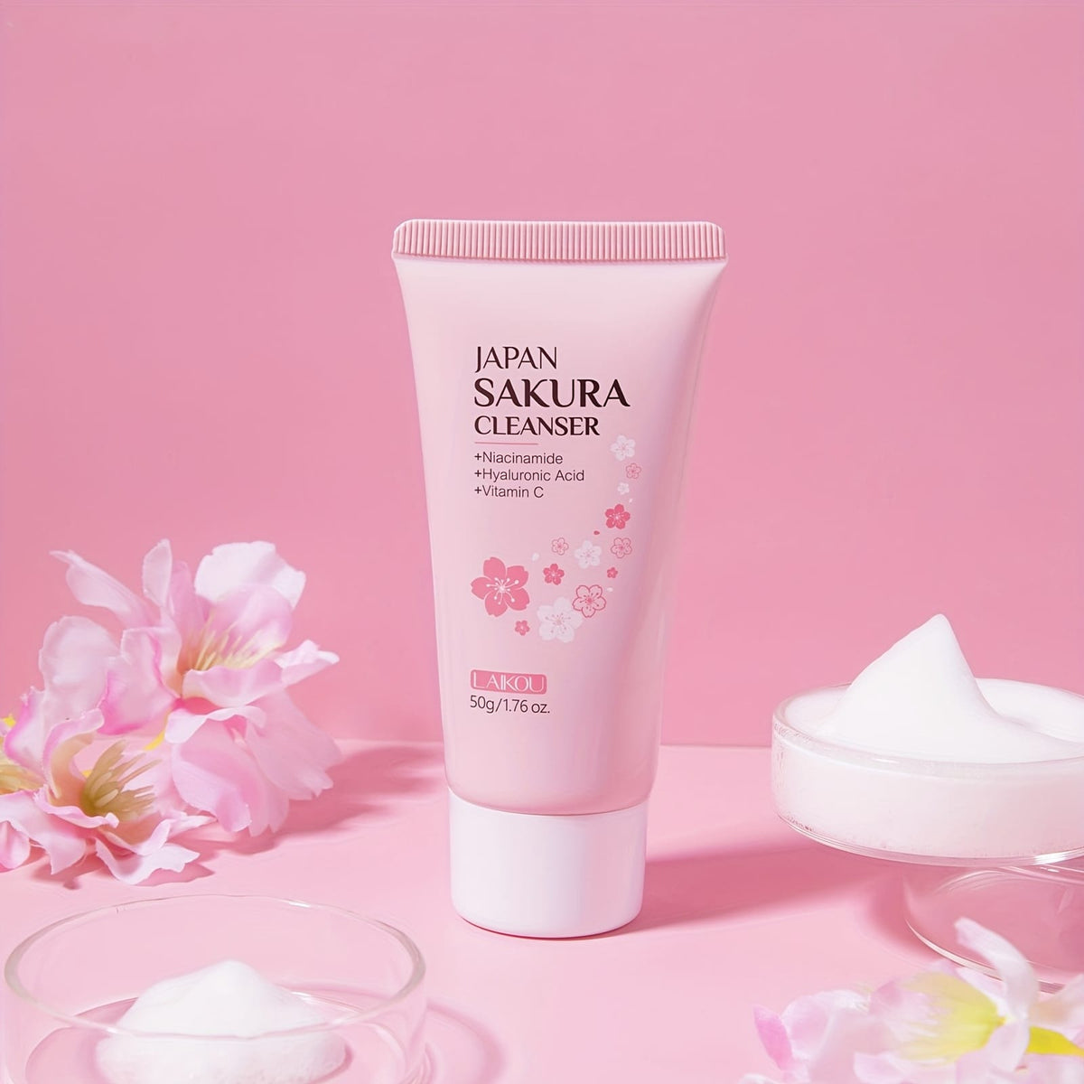 KissICON 50g Sakura Gentle Deep Cleanse Foam Moisturizing