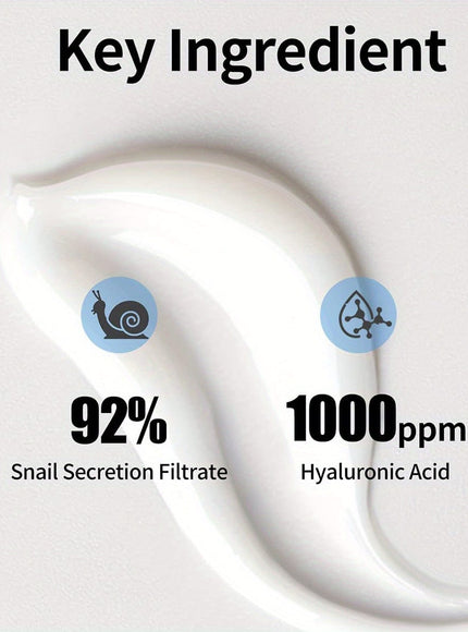 KissICON 50g Snail Mucin 92 Hydrating Cream Alcohol Free Hyaluronic