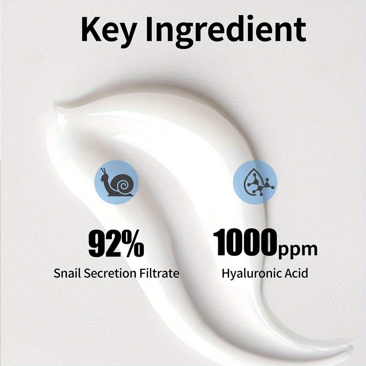 KissICON 50g Snail Mucin 92 Hydrating Cream Alcohol Free Hyaluronic