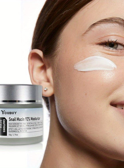 KissICON 50g Snail Mucin 92 Hydrating Cream Alcohol Free Hyaluronic