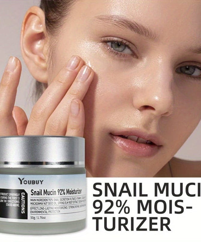 KissICON 50g Snail Mucin 92 Hydrating Cream Alcohol Free Hyaluronic