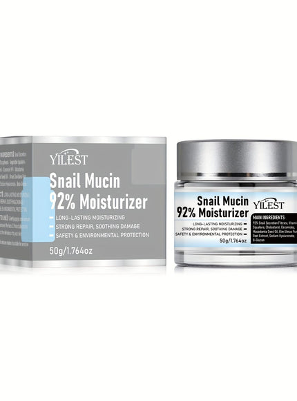 KissICON 50g Snail Mucin Face Cream With Plant Squalane -