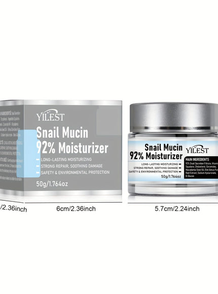 KissICON 50g Snail Mucin Face Cream With Plant Squalane -