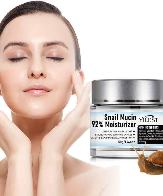 KissICON 50g Snail Mucin Face Cream With Plant Squalane -