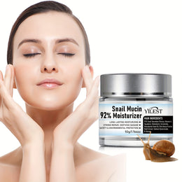 KissICON 50g Snail Mucin Face Cream With Plant Squalane -
