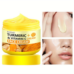 KissICON 50g Turmeric Vitamin C Face Cream Deeply Moisturizes Dry