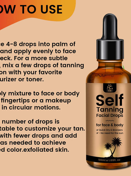 KissICON 50ml KissIcon Aoao Self Tanning Drops HA - Glow