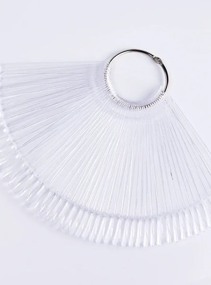 KissICON 💋 50Pcs False Nail Tips Clear Chart Oval