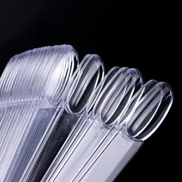 KissICON 💋 50Pcs False Nail Tips Clear Chart Oval
