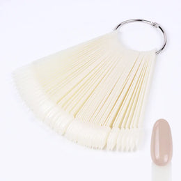 KissICON 💋 50Pcs False Nail Tips Clear Chart Oval