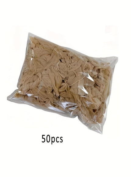 KissICON 50pcs Ultra Thin Sheer Wig Caps Mesh for Weave