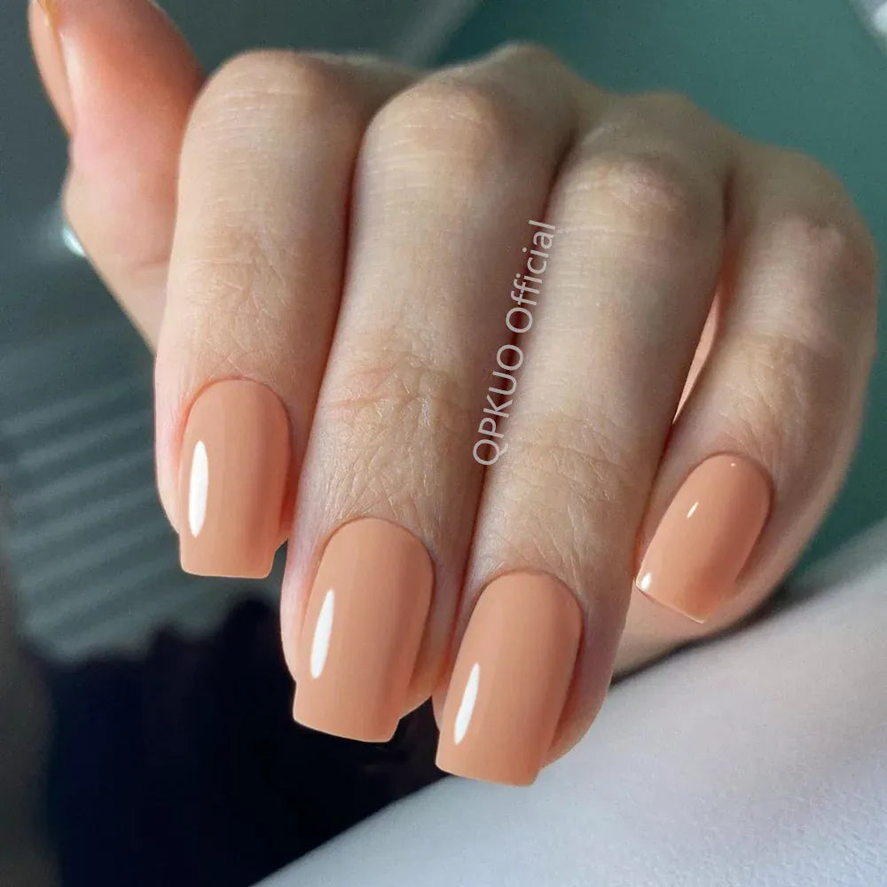 KissICON 513KuL KissIcon Artificial Press On Nails Dark Brown Tips