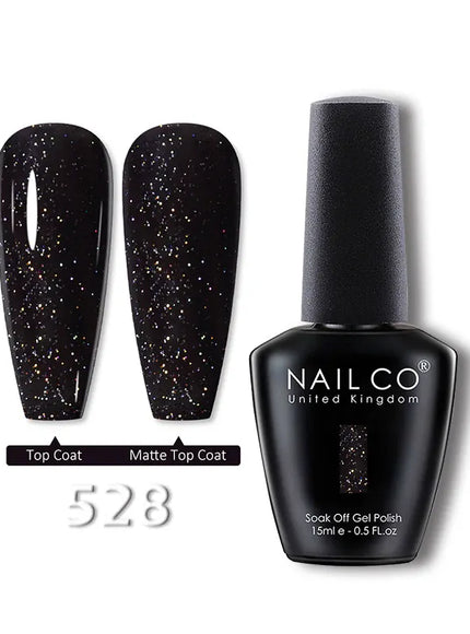 KissICON 528 💋 Nailco 15ml Translucent Gel Polish-Natural Resin Formula