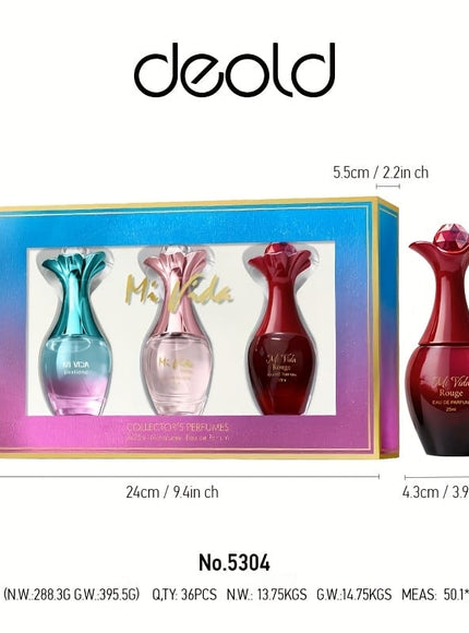 KissICON 5304 / 25ml*3 Floral Fruity Perfume – Exquisite Gift Her