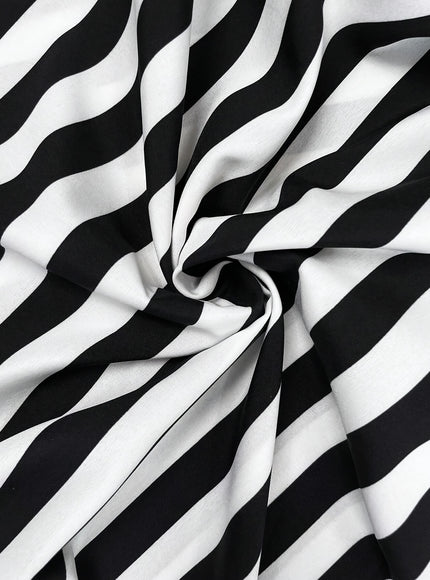 Elegant Plus Size Stripe Print Blouse - 100% Polyester Crew Neck Top, Oversized Non-Stretch Woven Shirt for All Seasons