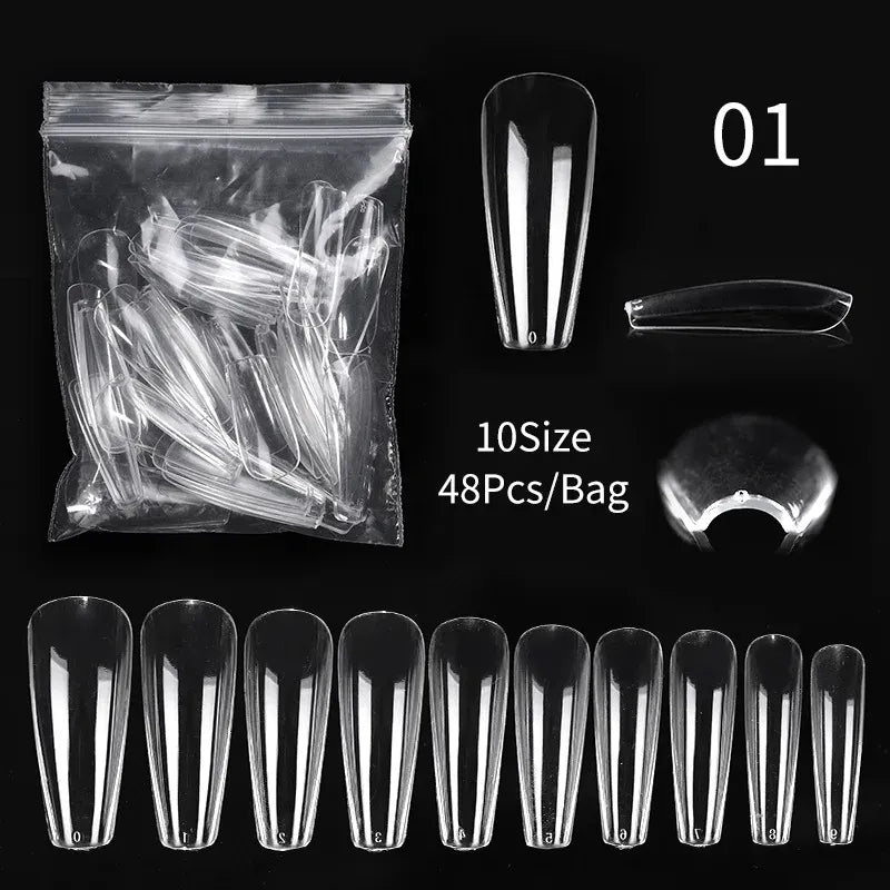 KissICON 53724-1 [KissIcon] Extension False Nails - Full Cover Acrylic