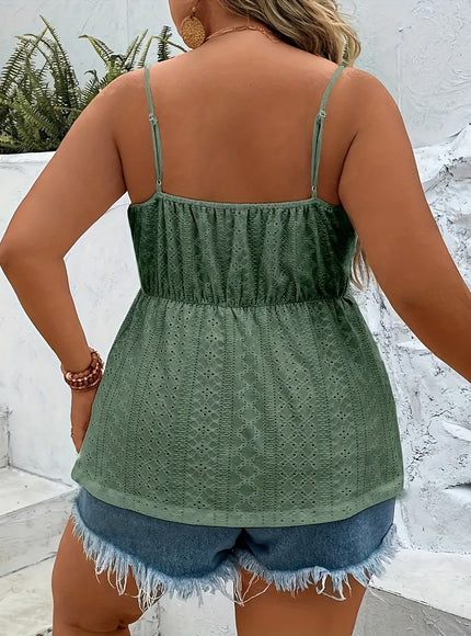 Plus Size - Two-Piece Set Plus Size Eyelet
