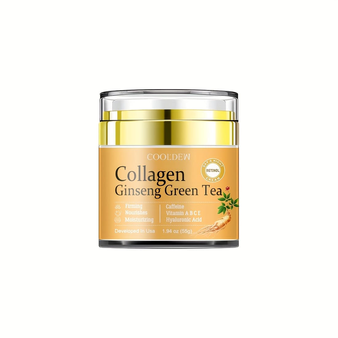 KissICON 55g KissIcon Ginseng Green Tea Collagen Face Cream -