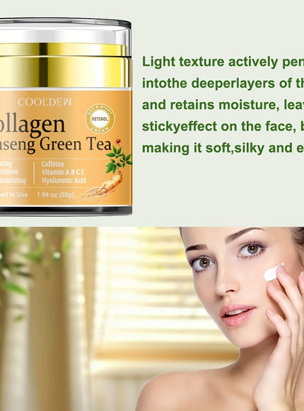 KissICON 55g KissIcon Ginseng Green Tea Collagen Face Cream -