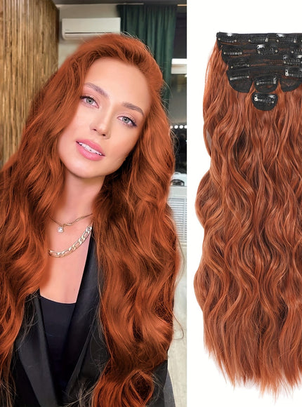 KissIcon 20 Inch Thick Curly Clip Hair Extensions