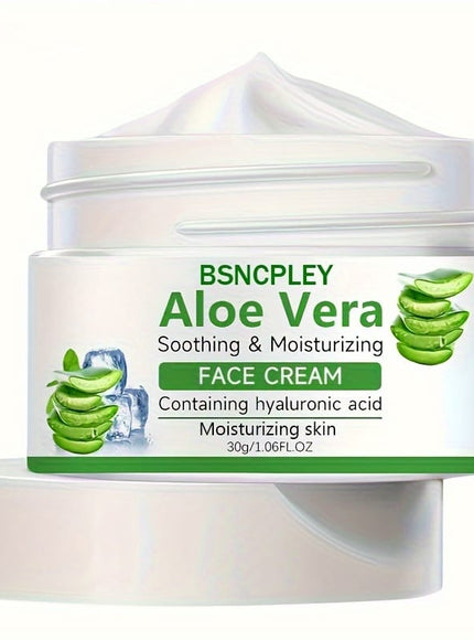KissICON 30g Aloe Vera Soothing Face Cream Hydrating Hyaluronic Acid