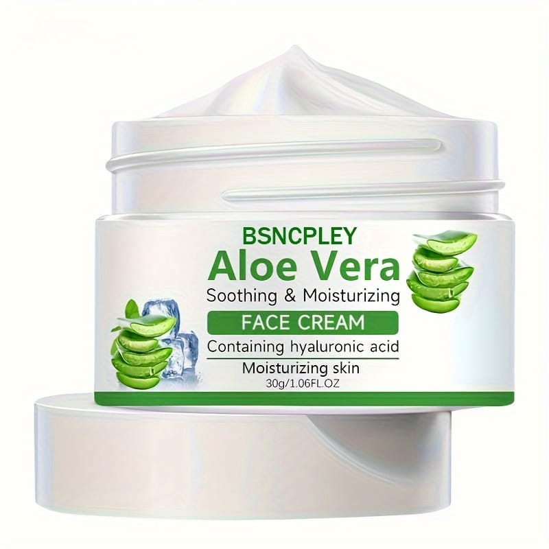 KissICON 30g Aloe Vera Soothing Face Cream Hydrating Hyaluronic Acid