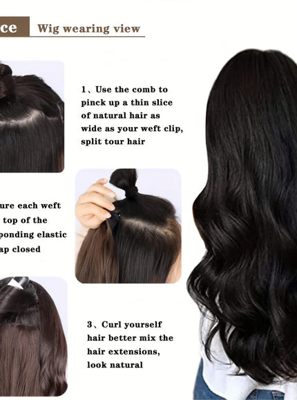 Body Wave Clip In Hair Extensions 18 Inch