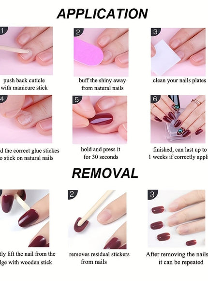 Halloween 48Pcs Press Nails Almond Pointed Spider Design