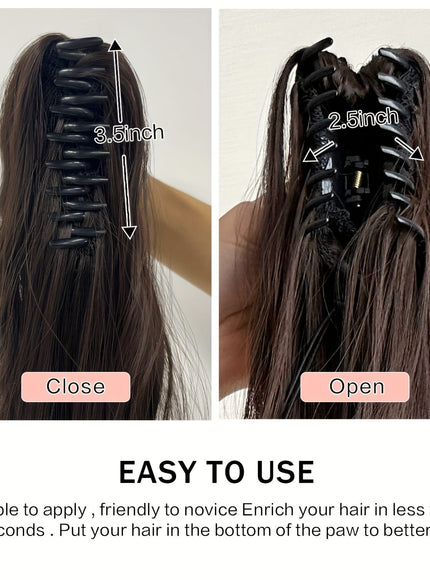 KissIcon Claw Ponytail 24 Inch Clip In -