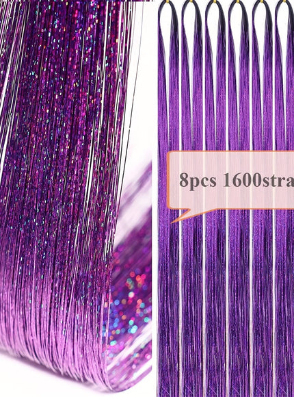 48 Inch Silvery Hair Tinsel Kit