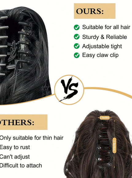 KissIcon Claw Ponytail 24 Inch Clip In -