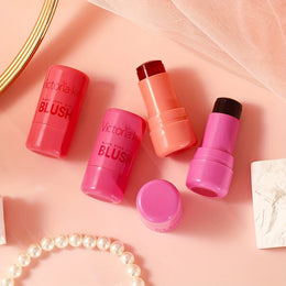 jkthpu-45 5g*4pcs 💋 VICTRIAKEY 4 Shades Jelly Blush Lip Duo