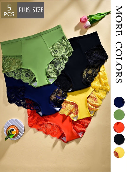 KissICON 5pack Lace Trim Full Coverage Thin