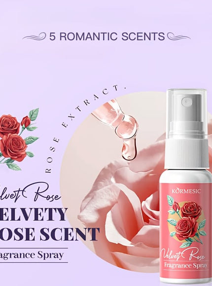 KissICON 5pcs/box Floral Scented Spray Set – Refreshing Moisturizing