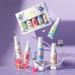 KissICON 5pcs/box Floral Scented Spray Set – Refreshing Moisturizing