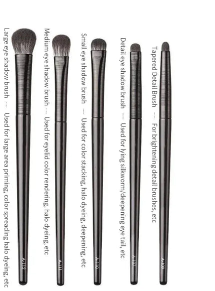 KissICON 5PCS Eye Makeup Brushes Six Piece Wool Fiber Blending