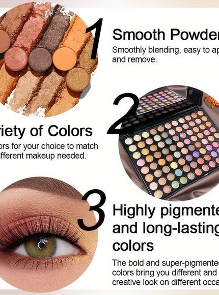 KissICON 5pcs Eye Makeup Set 5piece Eyeshadow Kit Mascara Liner Pencil