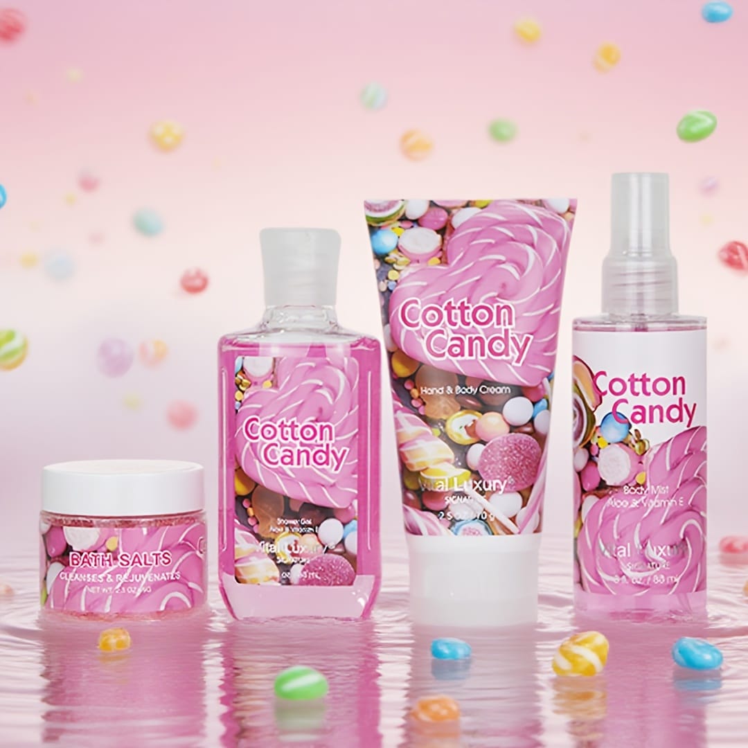 KissICON 5pcs [KissIcon] Candy Scent Bath Set - Luxurious 5pc