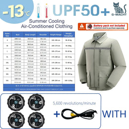 KissICON 5V 4Fan Gray / S(38-45 kg) Ultralight Summer Cooling Vest Sun Protection  Windbreaker Jacket