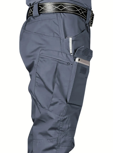 KissICON 5XL / GRAY 6XL Plus Size Mens Waterproof Tactical Cargo Outdoor Pants