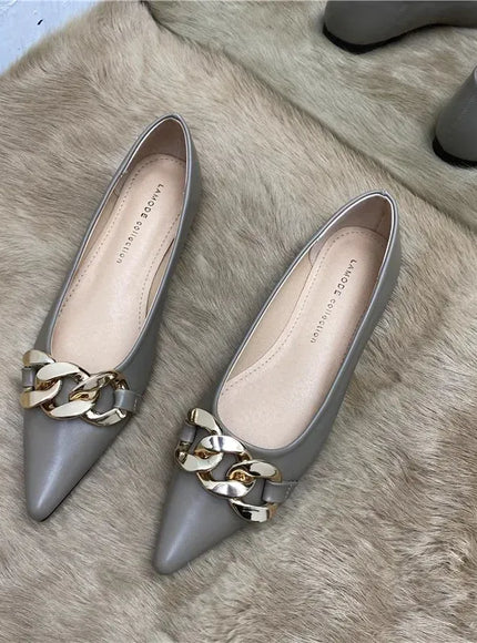 KissICON 6 / 32 Flat Shoes for Women Spring Summer New Metal