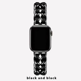 KissICON 6 Black Black / Series10-11 42mm Women Metal Strap for Apple Watch Band 10 9 8 Ultra 46mm 42mm 49mm 7 SE 6 5 41mm 45mm 44/40mm Lady Gold Steel Bracelet Wristband
