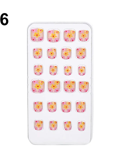 KissICON 6 💋 Child False Nails 24Pcs Box - Easy