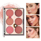 6 Color Blush Palette