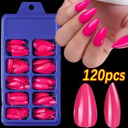 KissICON 6 KissIcon 120Pcs Glossy Black Full Cover Reusable Nails