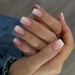 KissICON 6 KissIcon 24Pcs French Tip Nails - Solid Color