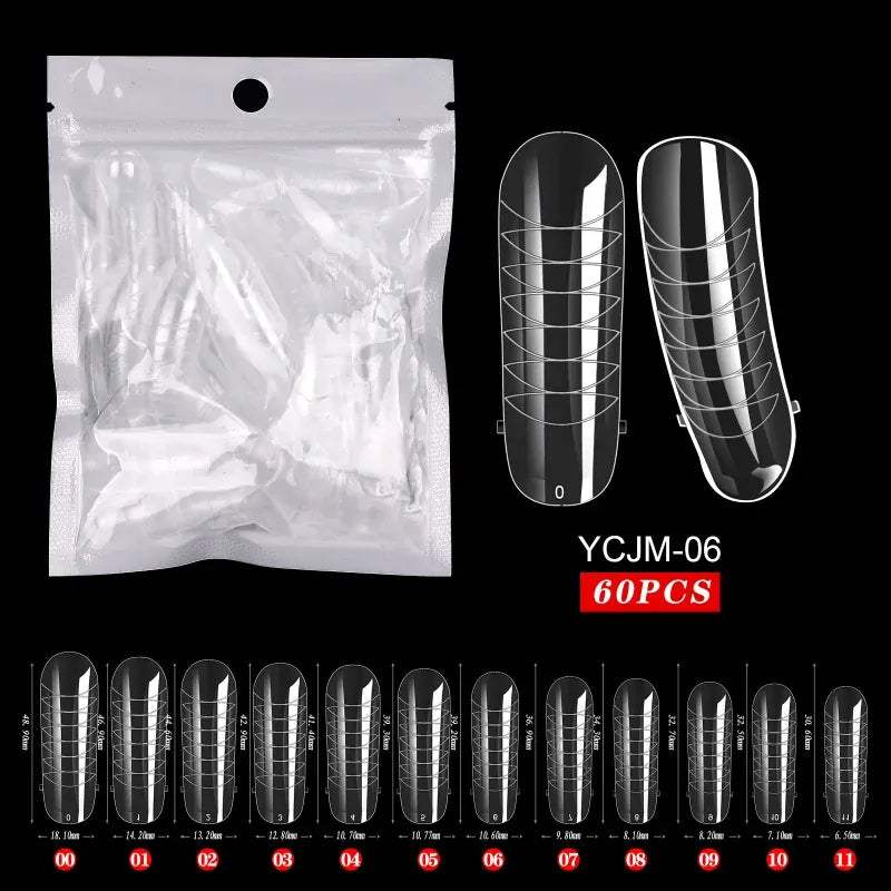 KissICON 6 KissIcon 60Pcs False Nail Tips Acrylic Gel -